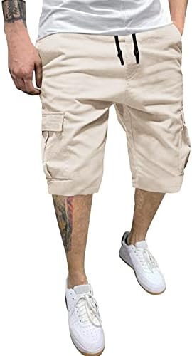 YKARITIANNA Мъжки Туристически Панталони-Карго, Леки Тактически Панталони, Обикновен Пътнически Шорти за Бивакуване на Открито, Шорти