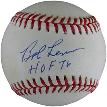 Бейзболни топки с автограф на Боб Лемона Хофа /Националният бейзболен клуб Кливланд Индианс PSA/ Бейзболни топки с ДНК-автограф