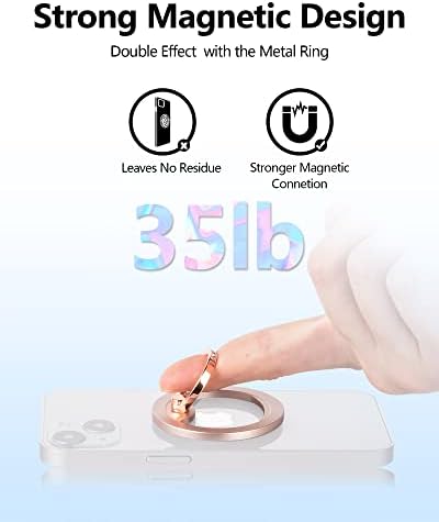 Магнитна писалка за телефон (MagGo) Подвижна Поставка за притежателя на телефона Регулируем пръстен за захващане