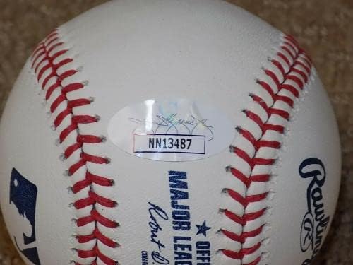 Брашно Бетс ОМЛ Подписа Бейзболен договор 2020 Лос Анджелис Доджърс JSA - Бейзболни топки с Автографи