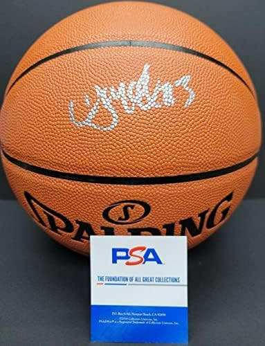 Си Джей Макколлум подписа баскетболен Трейл БЛЕЙЗЪРС Сполдинг с автограф. PSA/ ДНК - Баскетболни топки С Автографи
