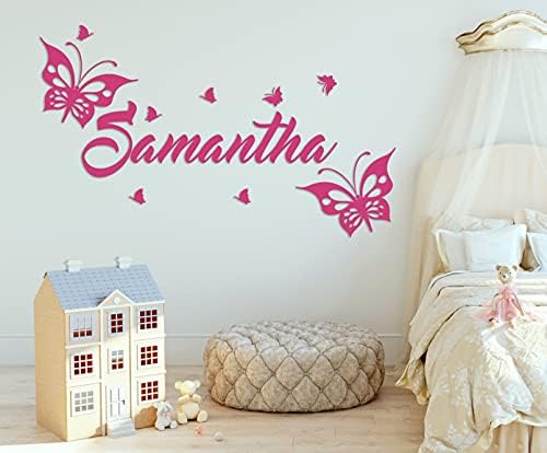 Потребителско име Сладко Butterflies - Baby Girl - Стенни стикер за Детска стая за децата от дома спални (MM16)