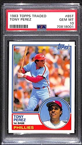 85 Тони Перес - 1983 Топпс Търгувам бейзболни картички (Звезда) оценката на PSA 10 - Бейзболни картички за