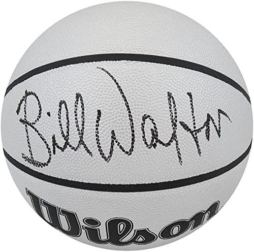 Бил Уолтън е Подписал Логото на Wilson I/O Silver 75th Anniversary NBA Basketball с Логото на Wilson I/O - Баскетболни Топки С Автографи