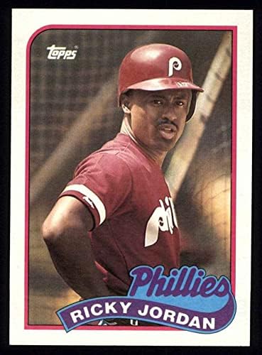1989 Topps 358 Рики Джордан Филаделфия Филис (Бейзболна картичка) Ню Йорк / MT Phillies