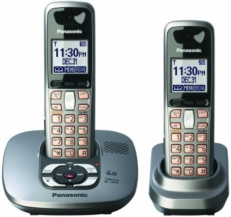 Безжичен телефон Panasonic Dect 6.0 Тъмно сив цвят с гласова поща (KX-TG6432M)