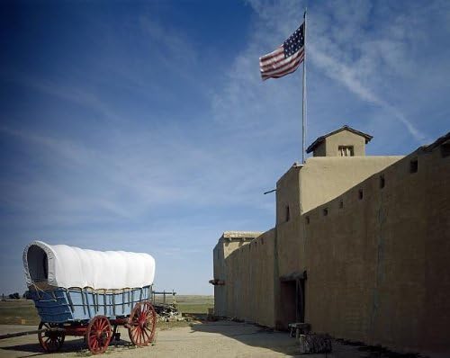 Снимка: Национален исторически паметник Бентс Олд Форт, Santa Fe Trail, Източен Колорадо, Колорадо, Колорадо, стейшън Вагон (истейт