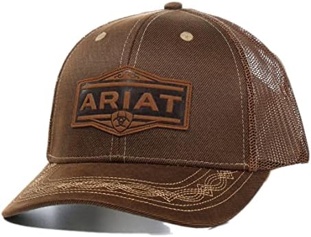Мъжки реколта шапка с логото на ARIAT Кафяв цвят
