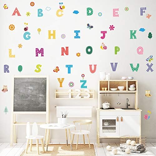 Етикети Clest F & H ABC с алфавитными стикери-Етикети с алфавитными стикерите на стената В класната стая-Стикери