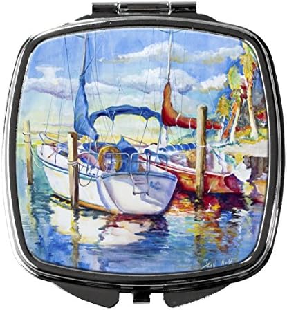 Carolin's Treasures JMK1230SCM, Компактно Огледало за Ветроходни Лодки, Декоративни Настилки Огледало за Грим