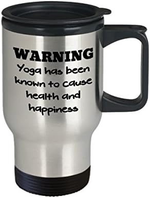 Кафеена Чаша за йога е най-Добрата Забавно Уникална Поза за йога Чаена Чаша е Идеална идея за мъже и жени Предупреждение