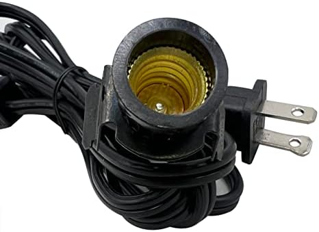 Комплект кабел за лампи National Artcraft® 6' за сверхпрочных лампи с гнездо за sconces свещ, превключвател