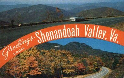 Пощенска картичка от долината на Shenandoah, Вирджиния