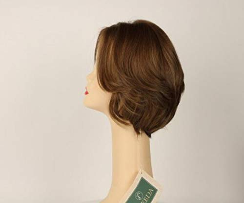 Европейският перука от човешка коса Freeda - Dorothy Светло Кафяв цвят, с мелированием Кожа, Размер S Topa