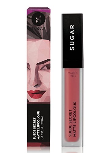 Матиран цвят на устните SUGAR Cosmetics Suede Secret Matte Lipcolour - 11 Rayon Rose (Тухла-розово / Червено-розово)