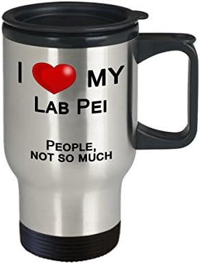 Лаборатория за чаша за шар пей - Аз обичам Лабораторную чаша, а не на Хората - Подаръци за лабрадори шар пей