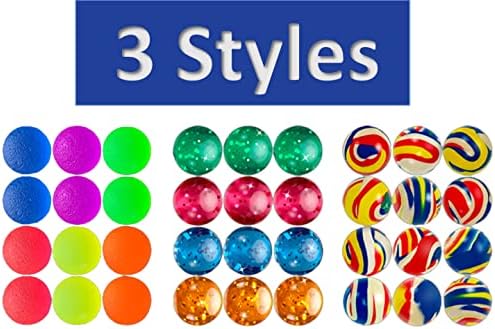 2 Надуваеми топки Superballs Super Hi Bounce (всяка опаковка по 12 топки), 3 вида стилове, малки играчки, подаръци