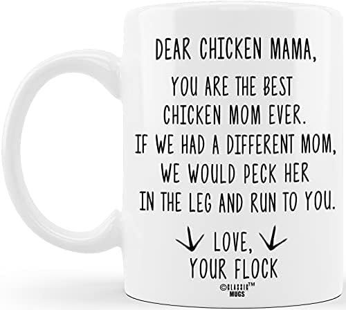 Класически Чаши, Кафеена Чаша Скъпа Пиле на Мама, Забавни Пилешки Подаръци за жени, Пилешки Подаръци, Пилешки