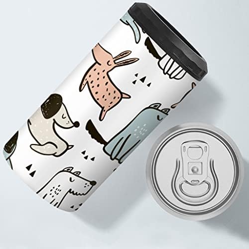 Охладител за тънки кутии с принтом кучета - Охладител за Консерви за домашни любимци - Охладител за Тънки кутии