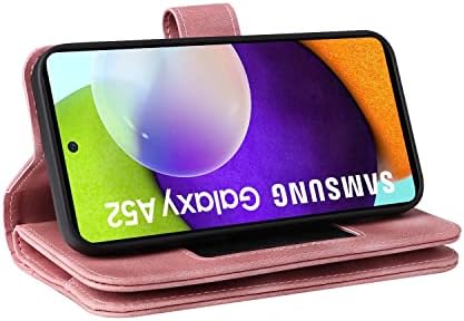 Чанта-портфейл за телефон HongLiang, Съвместим с Samsung Galaxy A52 4G / 5G, Тънък калъф-награда от изкуствена