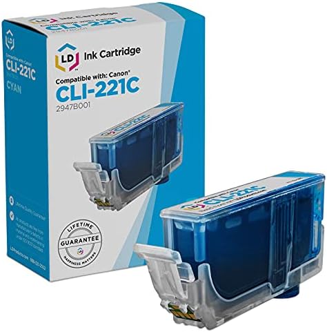 Подмяна на касетата с мастило, който е съвместим с LD, за Canon CLI-221 (син)