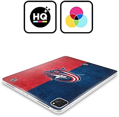 Дизайн на своята практика за главата, Официално Лицензиран НХЛ, Наполовина Изтъркан Кълъмбъс Блу Джакетс, Мек Гелевый калъф е Съвместим с Apple iPad Air 2020/2022