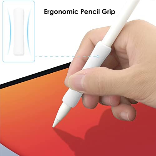 ProElife 2-Pack Ергономичен държач за писалка Apple Pencil 2-ро поколение, аксесоари за стилуса, тънък Силиконов Защитен калъф, притежателя без отблясъци за магнитна зареждане ?