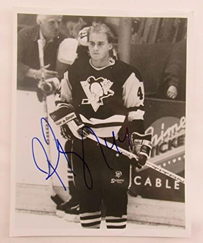 Роб Браун Подписа Автограф 8x10 Снимка II - Снимки на НХЛ с автограф
