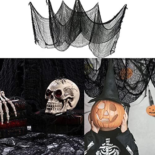 HIPENO Зловеща Кърпа за Хелоуин 80 * 200 Инча, Необичайни Декорации за Хелоуин, Ужасно Марлевая Кърпа за парти