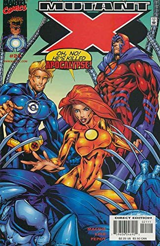 Мутант X (1-ва серия) #21 VF; Комиксите на Marvel | Havok Apocalypse