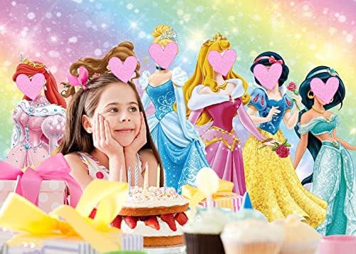 Достъп до Принцеса Тематичен Фон За Снимки на Принцеса Момиче Мечта Украса За Парти в чест на рождения Ден на Фентъзи Банер на Рожден Ден на Принцеса (8x6 фута)