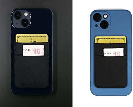 HEDQFM е Съвместим с калъф за iPhone 13 6,1 инча + Защитно фолио от закалено Стъкло + Дръжка за мобилен телефон На ръкава си портфейл за карти Син цвят