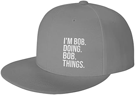 YvoneDBrownn Аз Боб, който Прави Смешни неща Боб, Който От Слънцето бейзболна шапка с Плоска периферия за Мъже