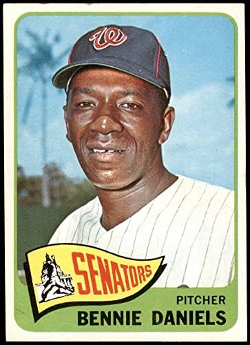 1965 Topps # 129 Бени Даниелс Вашингтон Сенатърс (бейзболна картичка) NM /MT Сенатърс