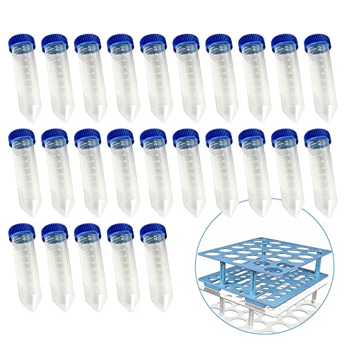 Пластмасови центрифужные шишенцата за проби Allcolor обем 50 мл (комплект от 500 парчета, включително 20 групи