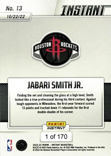 2022-23 Панини Instant Баскетбол #13 Джабари Смит - младши, игри с ракети начинаещи - Само на 170 освободен!