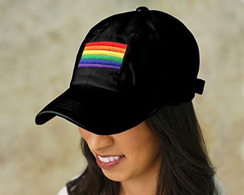 Бейзболна Шапка с бродерия на ЛГБТ Pride Rainbow – Шапка на Велкро Отзад Регулируем Бейзболна Шапка за мъже