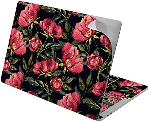 Vinyl обвивка Lex Altern е Съвместима с MacBook Air 13 инча Mac Pro 16 Retina 15 12 2019 2020 2018 Реколта от Рози Розови Цветя, Цветна Градина в Луксозна Тъчпад Капак на Лаптопа Стикер на Клавиат