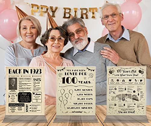 Подаръци за 100-ия рожден ден - Идеи за подарък за 100-годишния рожден ден -Декорация на 100-ия рожден ден на