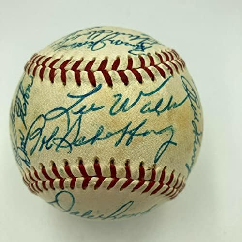 1959 Отбор на Чикаго Къбс Подписа договор с Ърни Бэнксом от Националната лига бейзбол JSA COA - Бейзболни топки