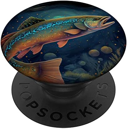 Илюстрация за Риболов на пъстърва PopSockets С възможност за смяна на PopGrip