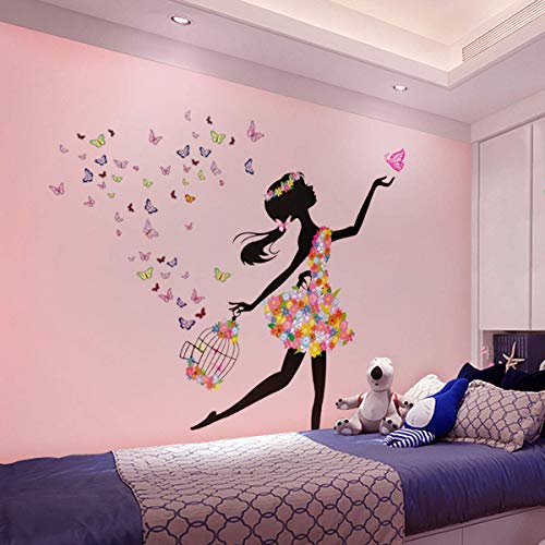Стикери за Стена за момичета DEKOSH за Детска стая |Декоративни Стенни Художествена Стикер за Спални за Момичета,