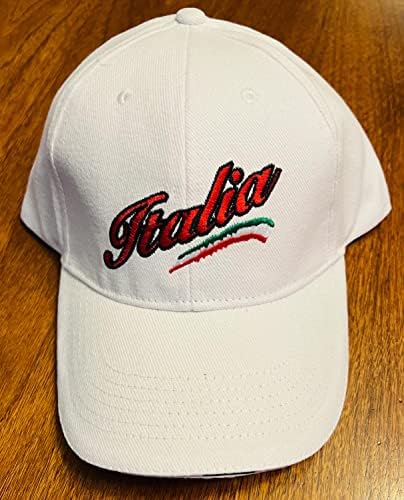 Бейзболна шапка Italia White - бейзболна шапка с бродерия за мъже и жени – Шапка от Колекцията Italian Гордост