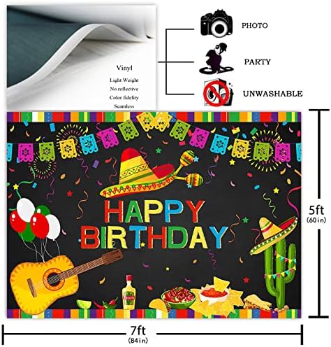 Авезано Мексикански Тематичен Фон за украса на парти по случай рождения Ден на Fiesta Мексико Карнавал на Синко