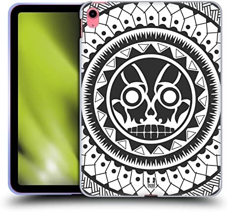 Дизайн на своята практика за главата Череп с Полинезийскими модели Мека Гелевый калъф е Съвместим с Apple iPad