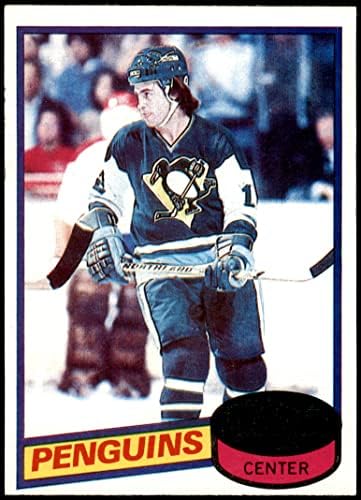 1980 Topps 186 Грег Малоун Питсбърг Пингуинс (хокейна карта) EX/MT Penguins