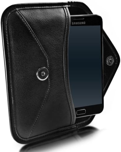 Калъф BoxWave, който е Съвместим с Nokia XL (Case by BoxWave) - Луксозни Кожена чанта-месинджър, дизайн своята
