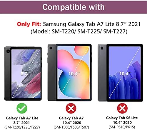 Калъф Hoidokly за Samsung Galaxy Tab A7 Lite 8,7 инча 2021 г. съобщение (SM-T220/SM-T225/SM-T227), тънък калъф-поставка