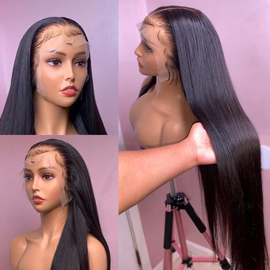 smoora 13 × 6 Преки Перуки на дантели от човешка коса - Бесклеевой Перука на дантели от човешка коса 180% плътност,