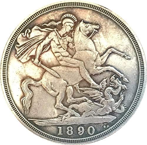 Великобритания 1890 1 Краун Виктория 2 - аз съм Копие на Портрета на Монети, Подаръци за колекционери